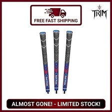 Flexible Midsize MCC Plus4 Golf Grip Set - Navy/Red 3-Pack, Enhanced Comfort