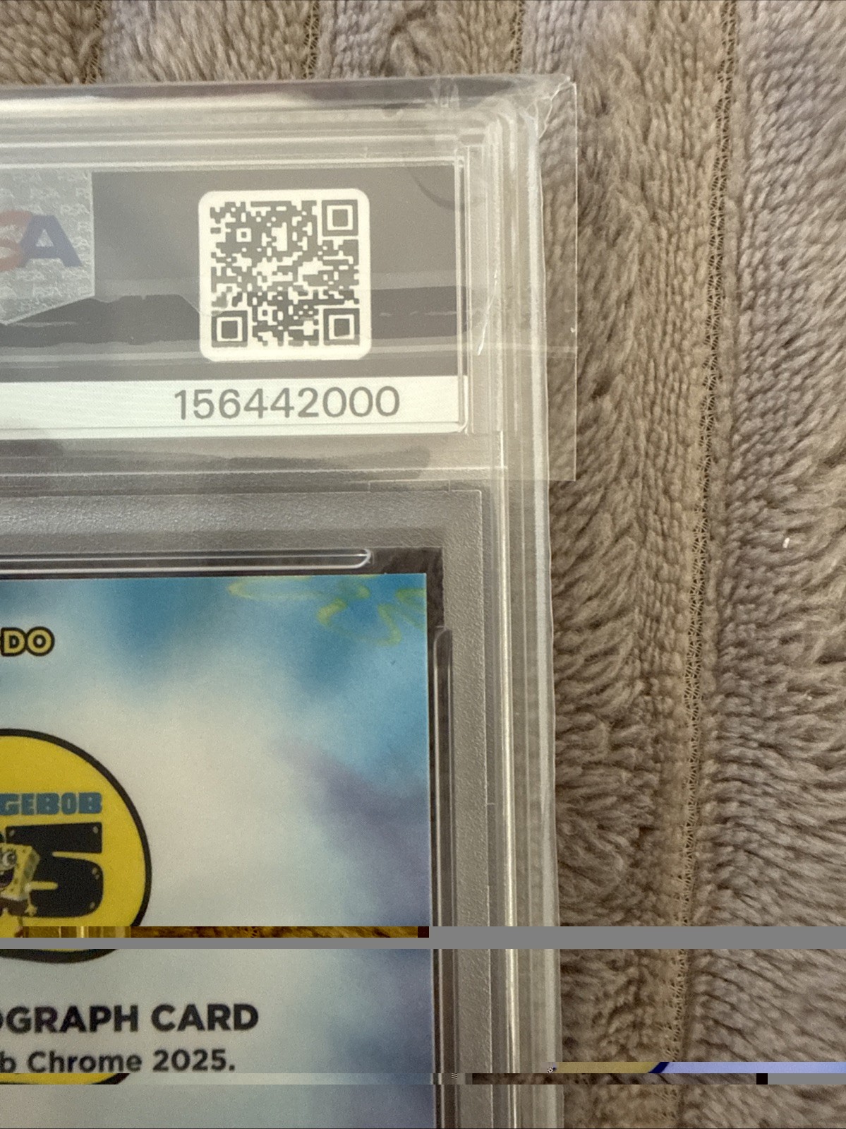 2025 TOPPS CHROME SPONGEBOB SAPPHIRE AUTOGRAPHS PAUL TIBBITT/DOODLEBOB RED 1/5! view 8