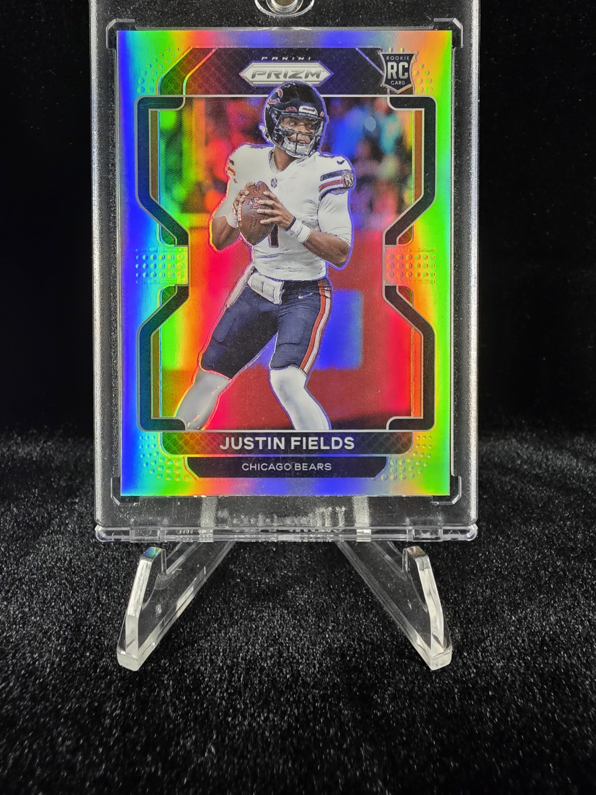 Justin Fields #334 Silver Prizm - 2021 Panini Prizm - Chicago Bears - RC