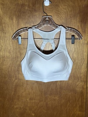 Gymshark High Support V-neck Sports Bar White 