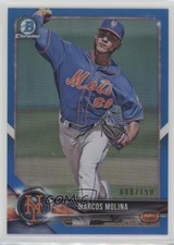 2018 Bowman Chrome Prospects Blue Refractor 8/150 Marcos Molina #BCP35 1u6