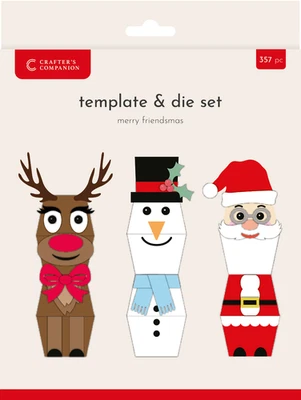 CRAFTER'S COMPANION Crafter’s Companion - Metal Die and Template - Merry Friendsmas