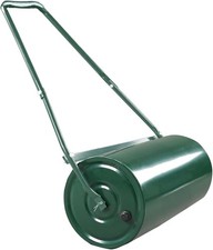 GRAVEE Steel Lawn Roller 9.5 Gallon Tow-Behind Garden Drum Leveling Seeding