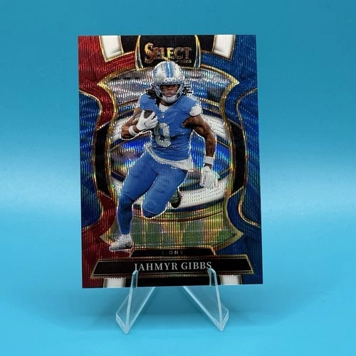 Jahmyr Gibbs 2025 Panini Select Concourse #71 Tri-Color Prizm /399 Detroit Lions