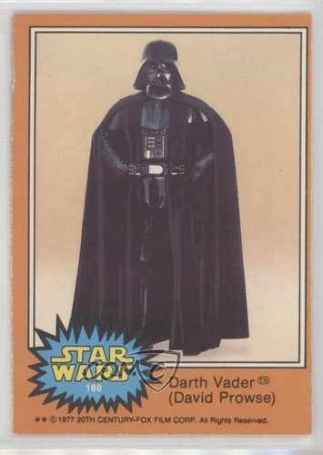 1977 OPC Star Wars #188 Darth Vader (David Prowse) — Raw