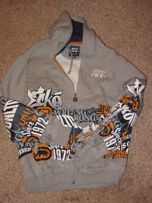 Ecko Unlimited 1972 Gray Full Zip Up Hoodie Size 2XL | eBay