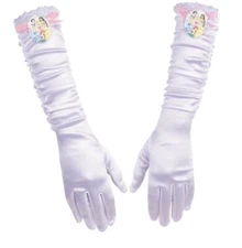 Child White Costume Gloves ~ KIDS HALLOWEEN SUPERHERO CLOWN SANTA BAND GLOVES