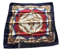 UNBRANDED EQUESTRIAN BRIDLE BELT ROYAL COLORS SQUARE SCARF NECK/POCKET SCARF
