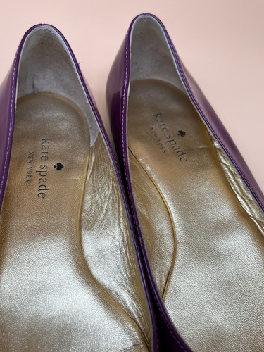 KATE SPADE NEW YORK Purple Green Studs Loafers Flats Size 7.5M Made In Brazil - Picture 5 of 10