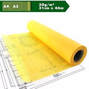 CANSON hochtransparentes Papier 90//95g//m2 0,66x20m