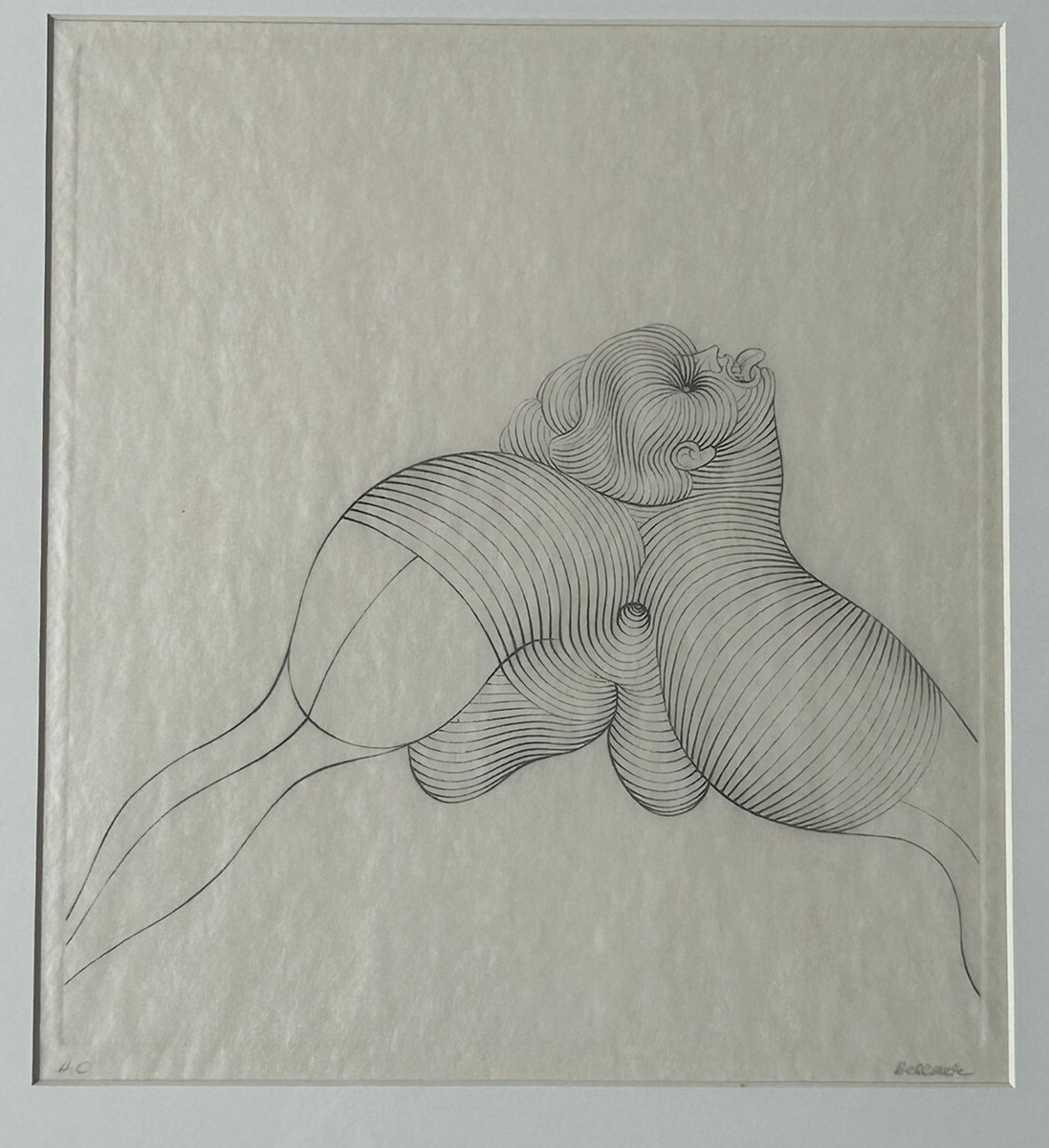 Hans Bellmer (German) - Surrealist Etching, Signed/La céphalopode