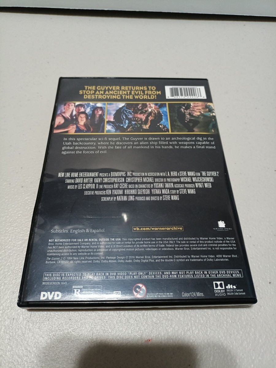 The Guyver 2 (DVD, 1994) 888574444266| eBay