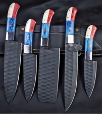 HANDMADE FORGED CARBON STEEL CHEF PROFESSIONAL KNIFE KITCHEN KNIVES CHEF SET