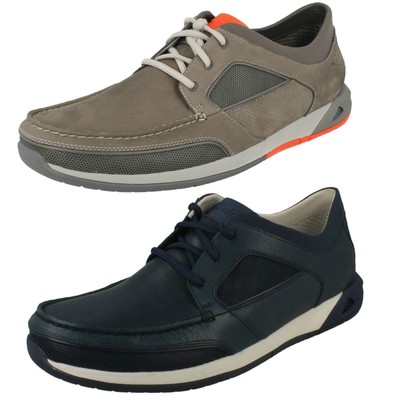Mens Clarks Casual Lace Up Moccasin 