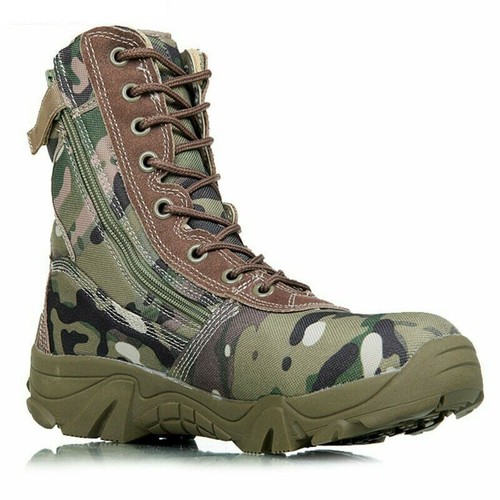 Botas Militares De Camuflaje Táctico RESISTENTES Para Hombres, Botas De  Combate+ | eBay