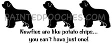 Newfoundland Dog Potato Chips, you can't have just one! T-shirt or Pillow (S)