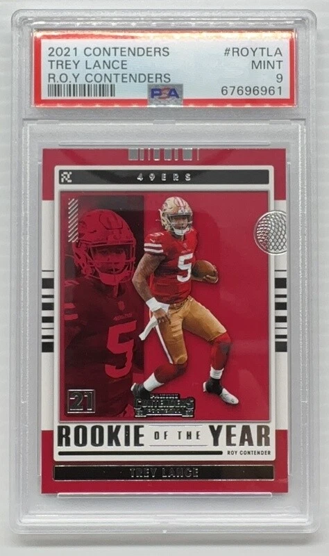 Trey Lance Panini Contenders Rookie of the Year Contenders #ROYTLA Base