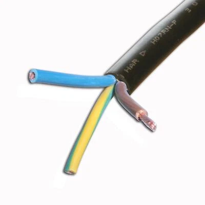 TITANEX H07RN-F Tough Rubber Mains Cable. Outdoor, Events. 240v Mains
