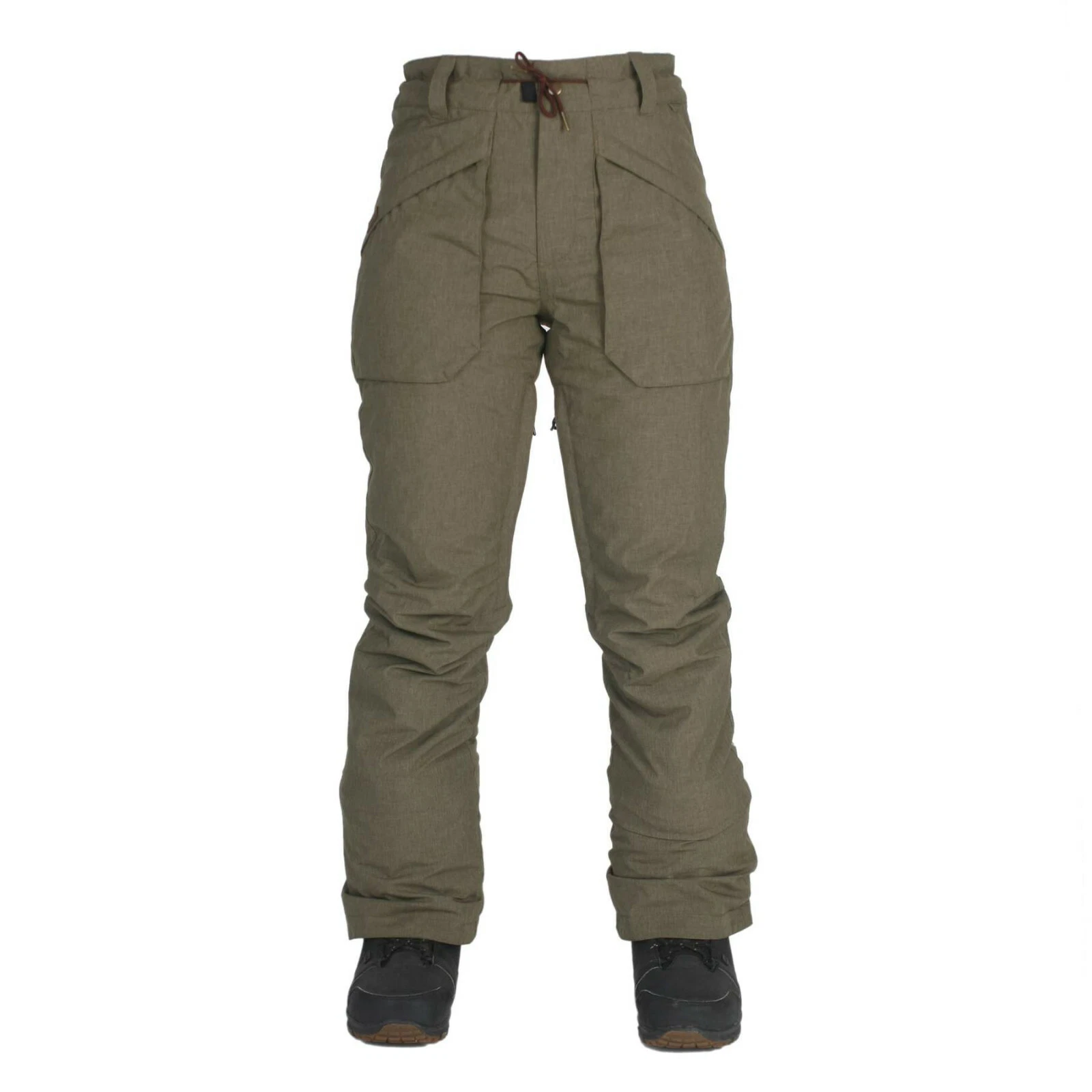RIDE Women's DISCOVERY Snow Pants - Waxed Military -Size Large - LAST ONE LEFT