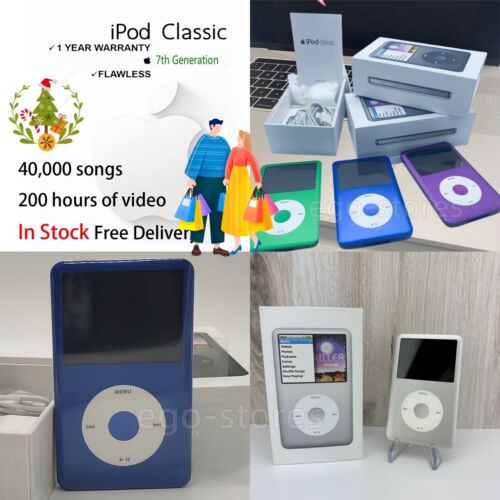 Brand New Apple iPod Classic 7th 160GB 256GB 1TB Gen Best Gift Freeshipping - Afbeelding 1 van 30