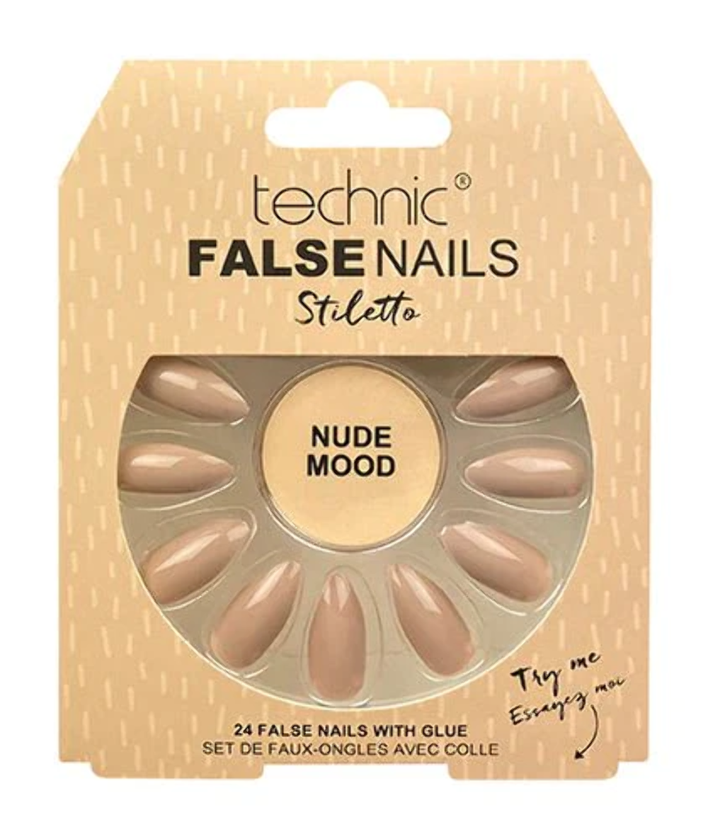 Technic False Nails Stiletto- Nude Mood