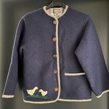 Ladies' traditional anchor/jacket blue with embroidery approx. size 40 by Lutzies