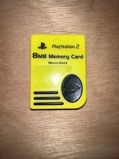 PlayStation 2 Memory Card, OEM 8MB Yellow