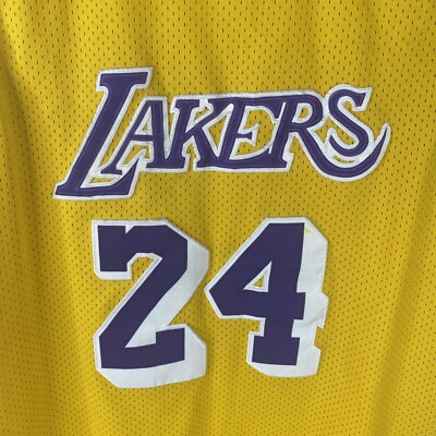 Kobe❣️Gold Label. パラシリ. 50シリ❗️❗️❗️ Kobe Bryant Lakers H-wood Classic #24 Gold Jersey Adidas Medium +2