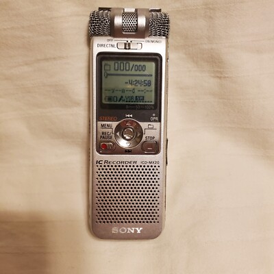Sony Handheld Mini IC Digital Voice Recorder ICD-MX20 Handheld - Tested 32MB
