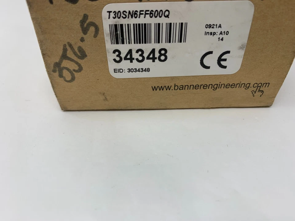 Banner Engineering T30SN6FF600Q 34348 EZ-Beam T30 Series Proximity Sensor - Image 2 of 4