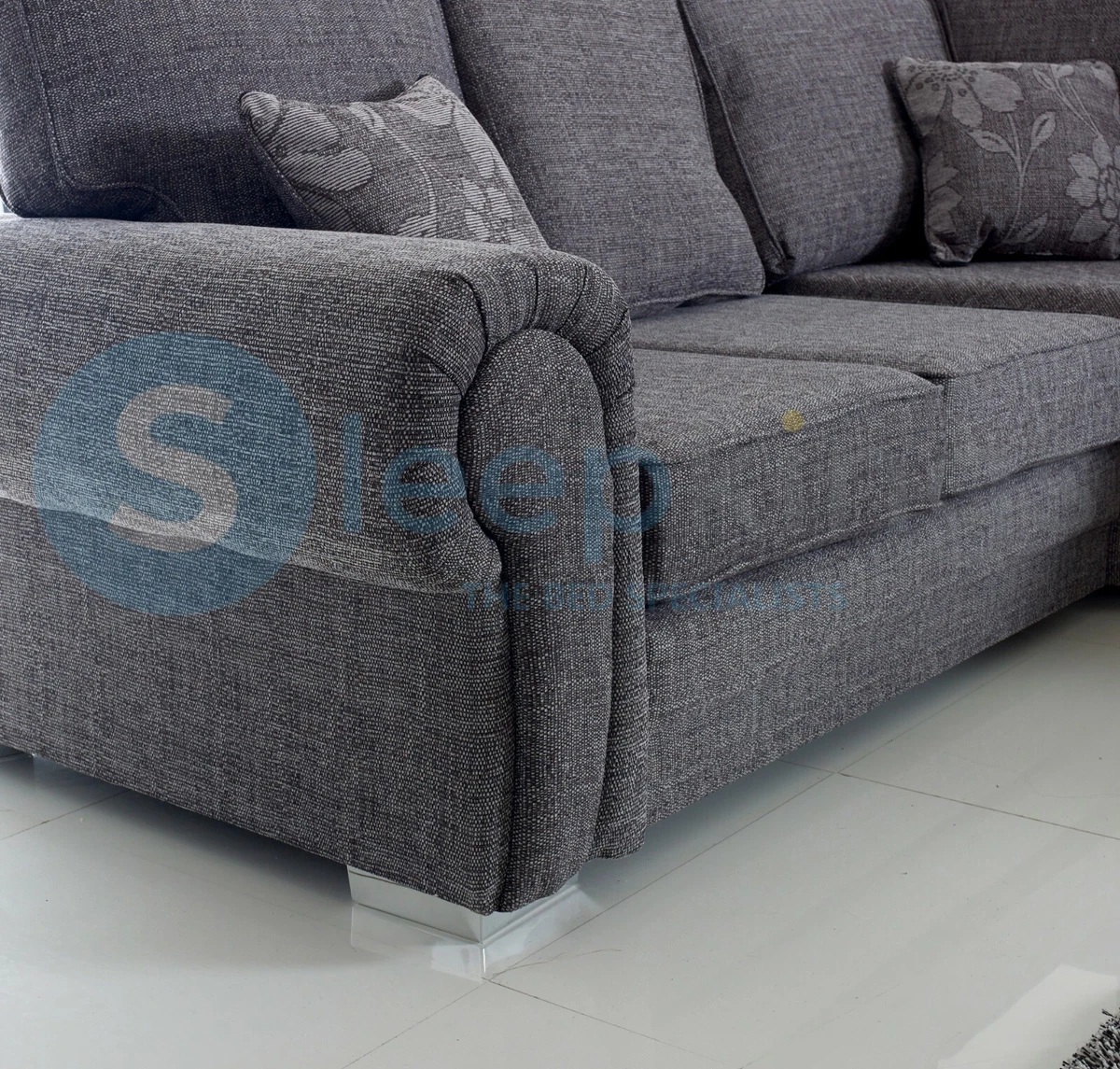 New Newton Fabric Wilcot Corner Sofa Set Foam Cushions New Model