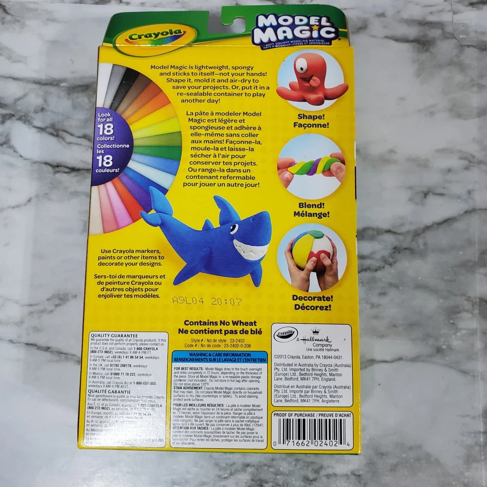 Crayola Model Magic 3 унции основные цвета 6 отдельных упаковок - лот из 2 - Изображение 3 из 4