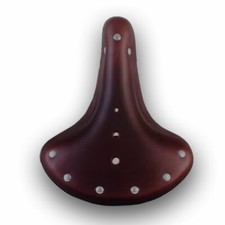 Classic Cowskin Bicycle Saddle Traditional Leather Cruiser Bike Cycling Seat
