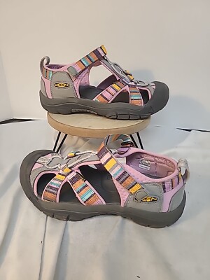 KEEN Venice H2 Hiking Sport Sandals Womans Sz 2 Lilac Raya Stripe Pink
