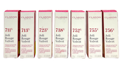 Clarins Joli Rouge Velvet Matte & Moisturizing Lipstick (3.5g/0.1Oz) YOU PICK!