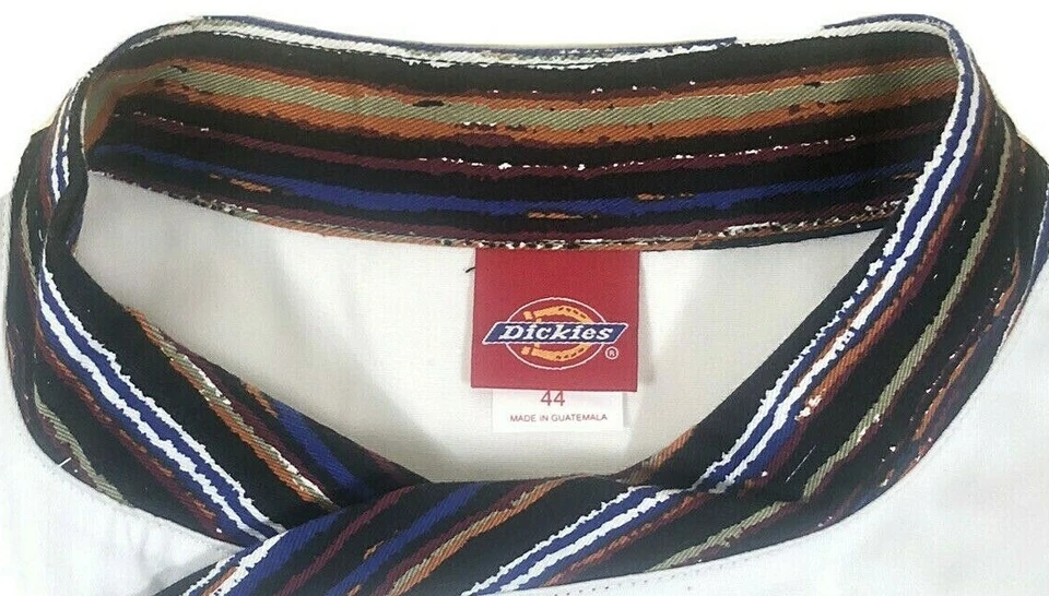 Dickies Chef Coat Classic 10 Button Executive Contrast Trim Underarm Vent NWT - Image 4 of 4