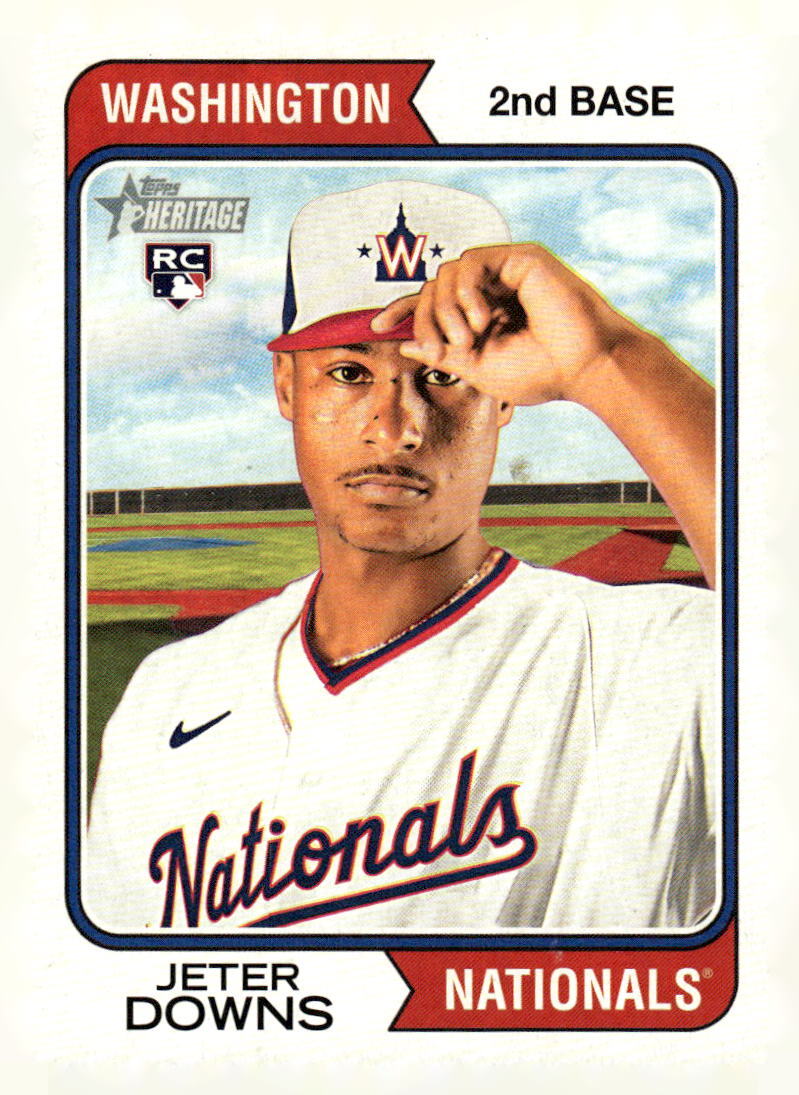 2023 Topps Heritage #84 Jeter Downs RC Washington Nationals