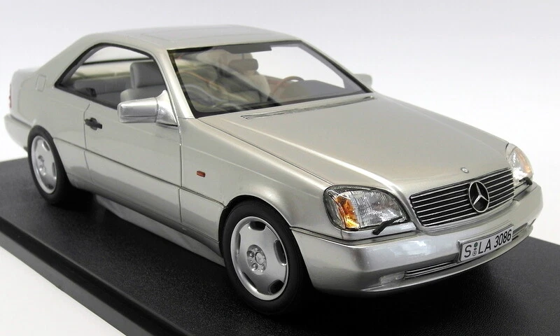 Cult 1/18 Scale Resin CML 079-1 Mercedes Benz 600 SEC C140 1992 Silver Metallic - Image 3 of 4