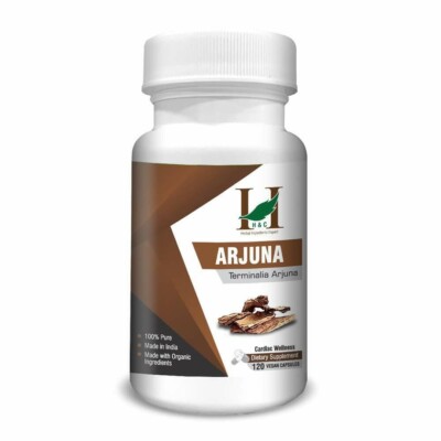 H&C Herbal Ingredients Expert Arjuna 120 Kapseln - 450mg Cardiac Wellness