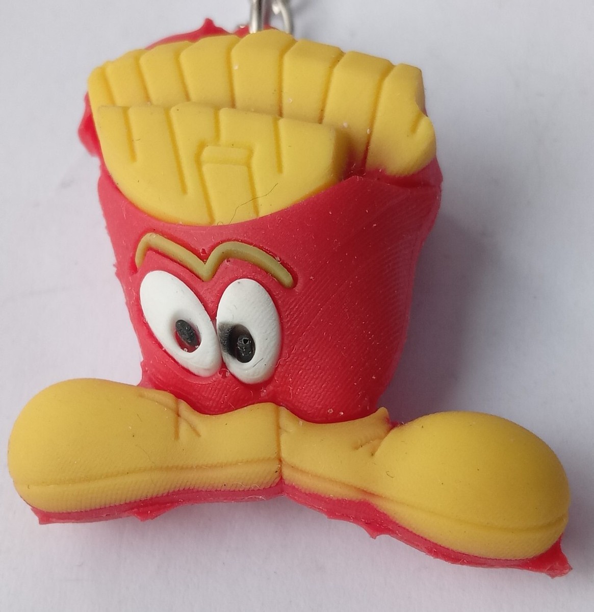 Vintage Keyring plastic Food snack McDonalds French 🍟 Fries Man Cartoon  Figure