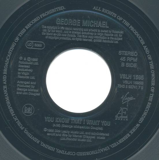 Michael Spinning The Wheel (7", Single, Jukebox) eBay