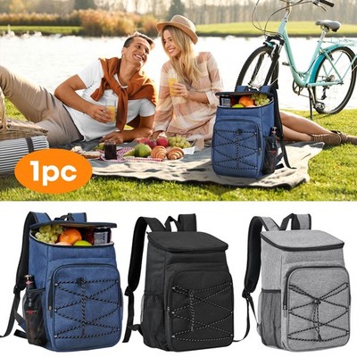 23L Cooler Backpack Insulated Leakproof Liner Fruit Lunch Beach Camping Picnic