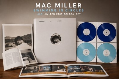 Mac Miller Swimming In Circles 4LP Blue Vinyl Box Set Limited Edition Sealed