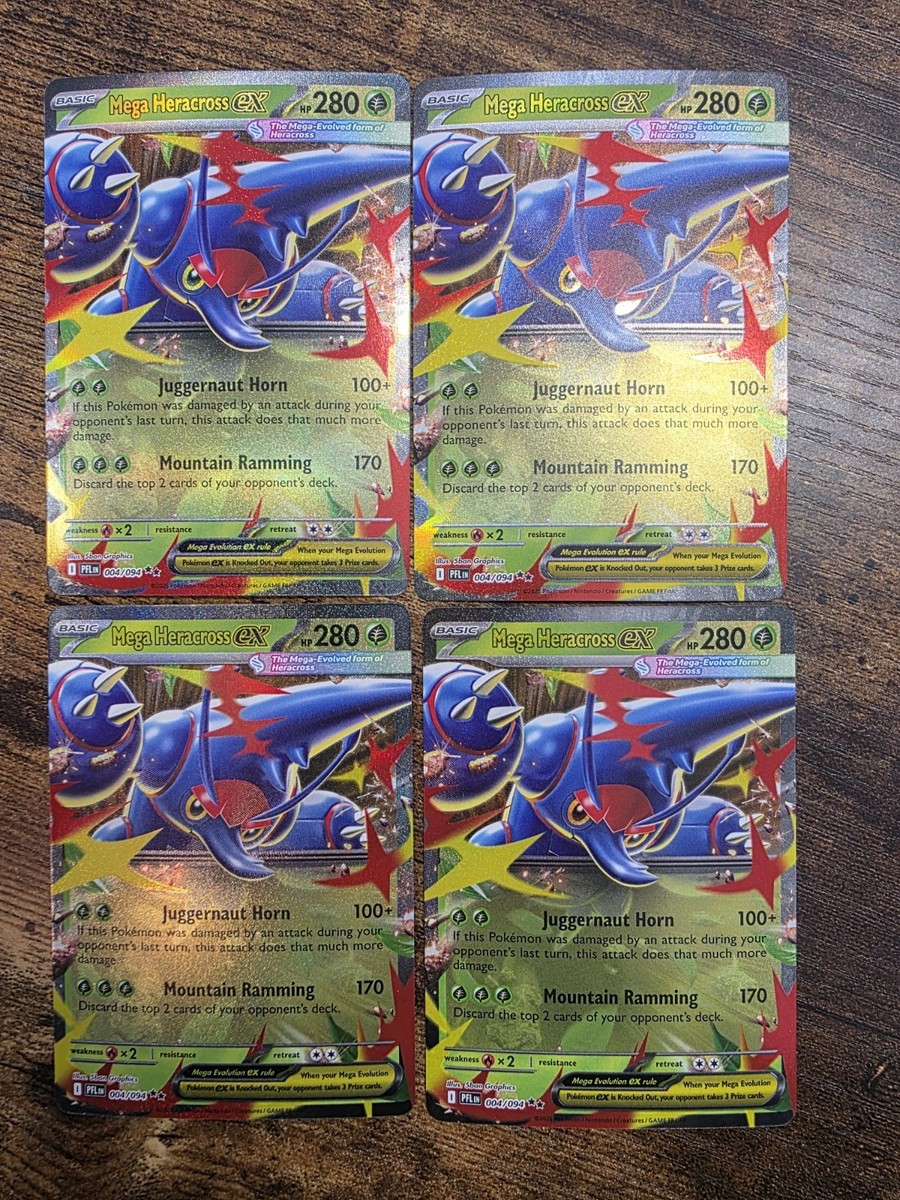 Mega Heracross ex 004/094 Me02: Phantasmal Flames Holo | eBay