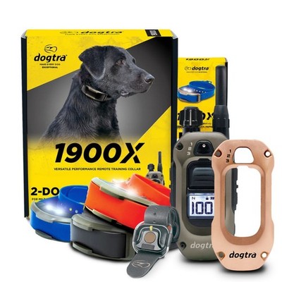 Dogtra 1900X 2-Dog + 1 Blue RX + 1 Handsfree + X-Shield -  Champagne Gold