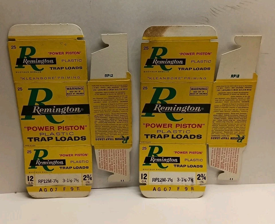 Remington Power Piston Trap Loads And Xpert 12 Ga Shotgun Shell Boxes Empty Lot - Image 3 of 4