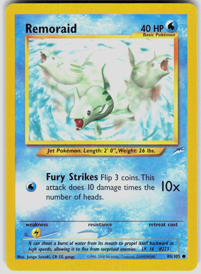 Remoraid 080/105 Neo Destiny Pokemon