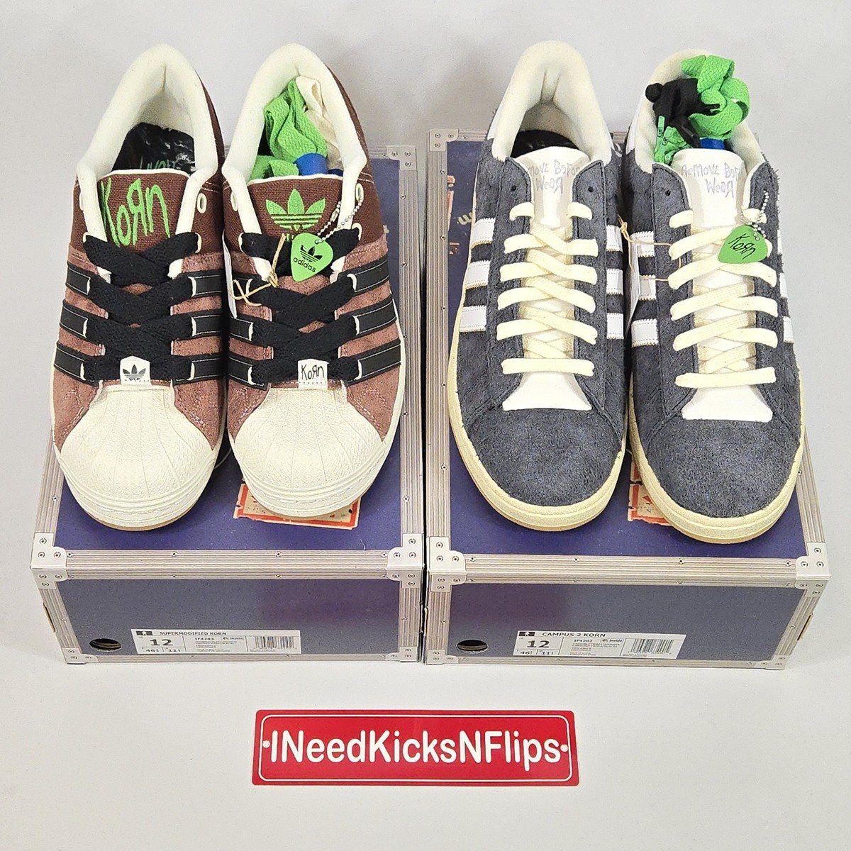 adidas P350＊4本、F300＊4本、E100＊2本 Adidas x Korn Campus 2 & Supermodified SET! | Mens Sz 12 | Guitar