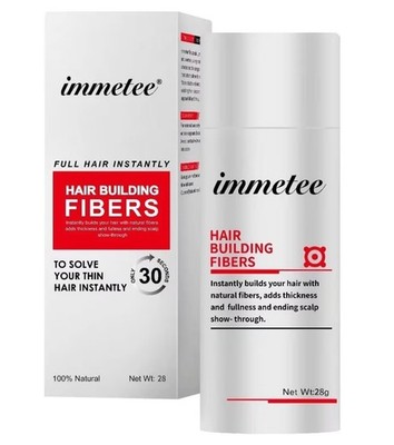 Immetee Hair Building Fibers 28g | Instant Thickening | Unisex | LT Brown New