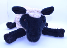 Vintage Folkmanis Lamb Puppet Plush Black Sheep Stuffed Animal - Cream and Black